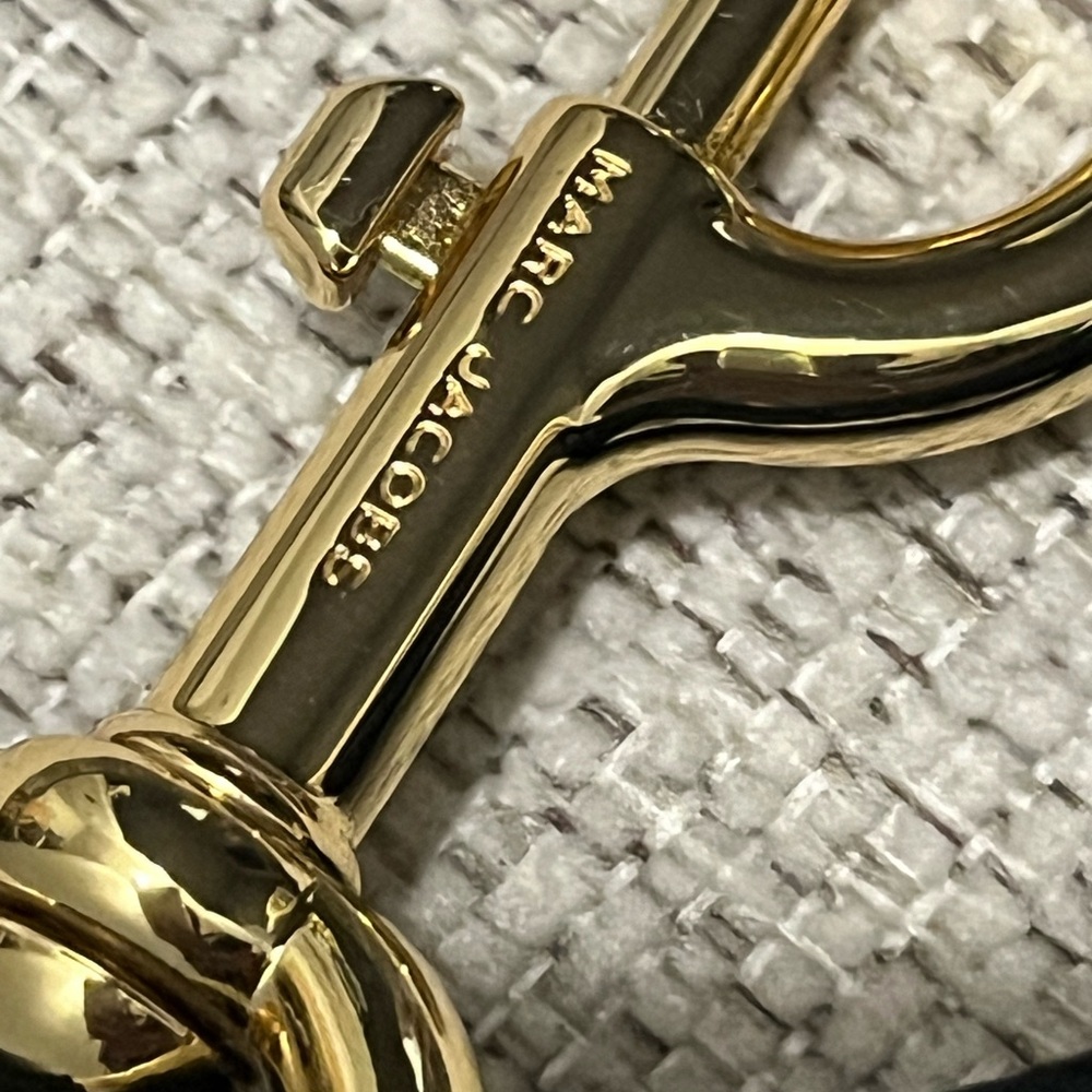 Marc Jacobs Black and Gold Bag Strap - Picture 6 of 6